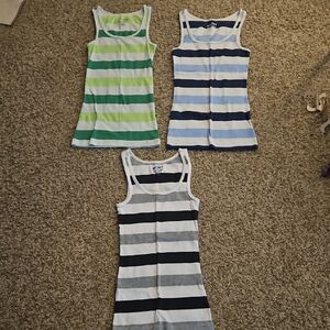 Set Of 3 Old Navy Striped Tank Tops